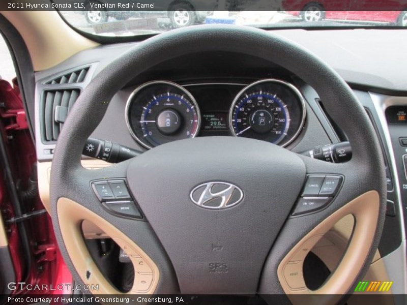 Venetian Red / Camel 2011 Hyundai Sonata GLS
