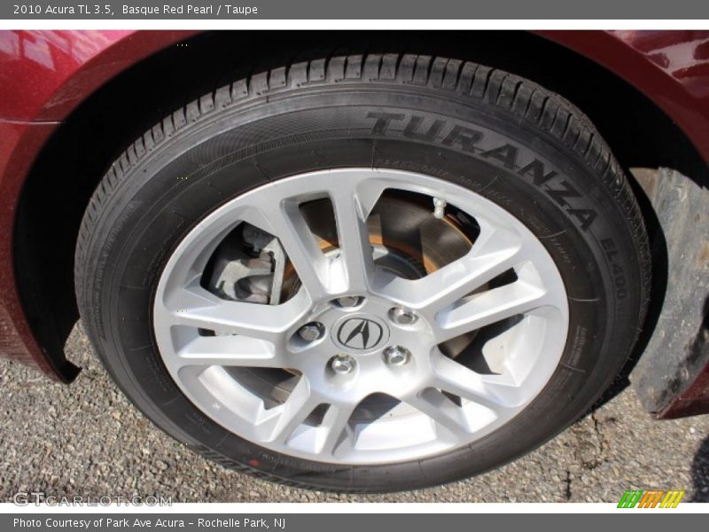 Basque Red Pearl / Taupe 2010 Acura TL 3.5