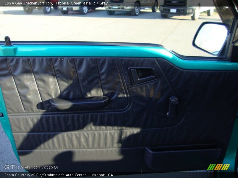 Tropical Green Metallic / Gray 1994 Geo Tracker Soft Top