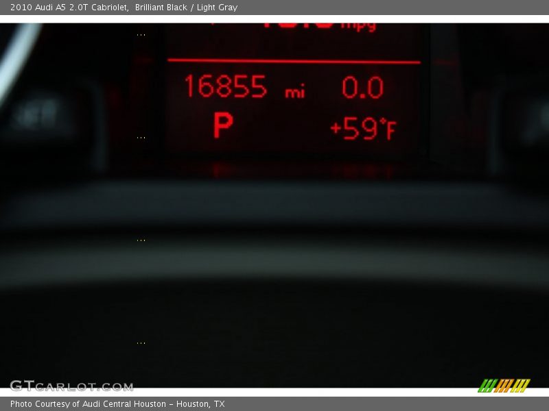 Brilliant Black / Light Gray 2010 Audi A5 2.0T Cabriolet