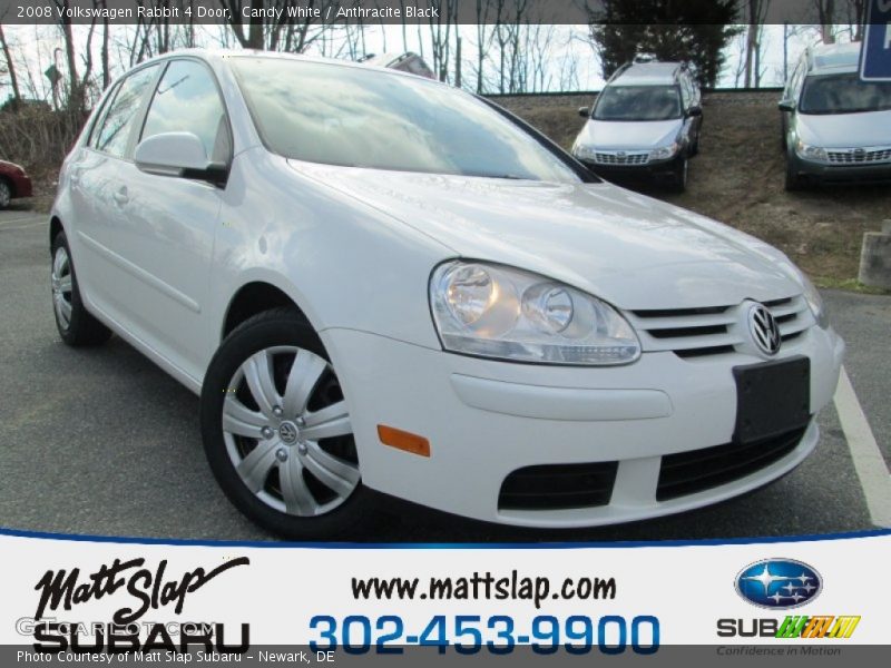 Candy White / Anthracite Black 2008 Volkswagen Rabbit 4 Door