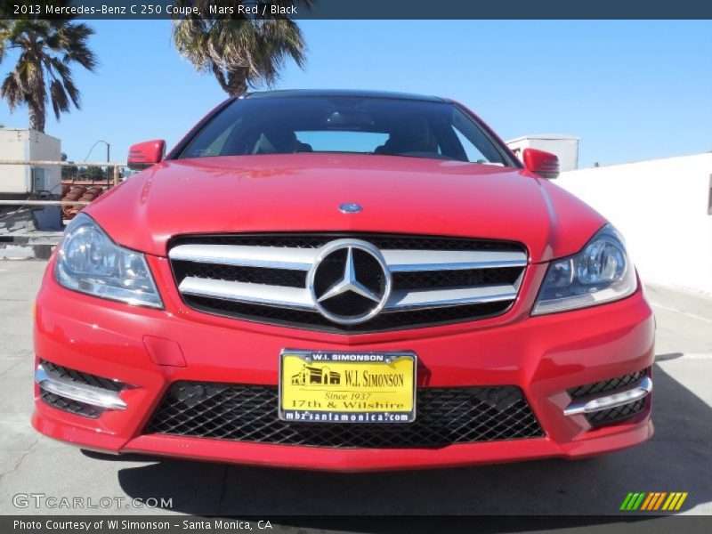Mars Red / Black 2013 Mercedes-Benz C 250 Coupe