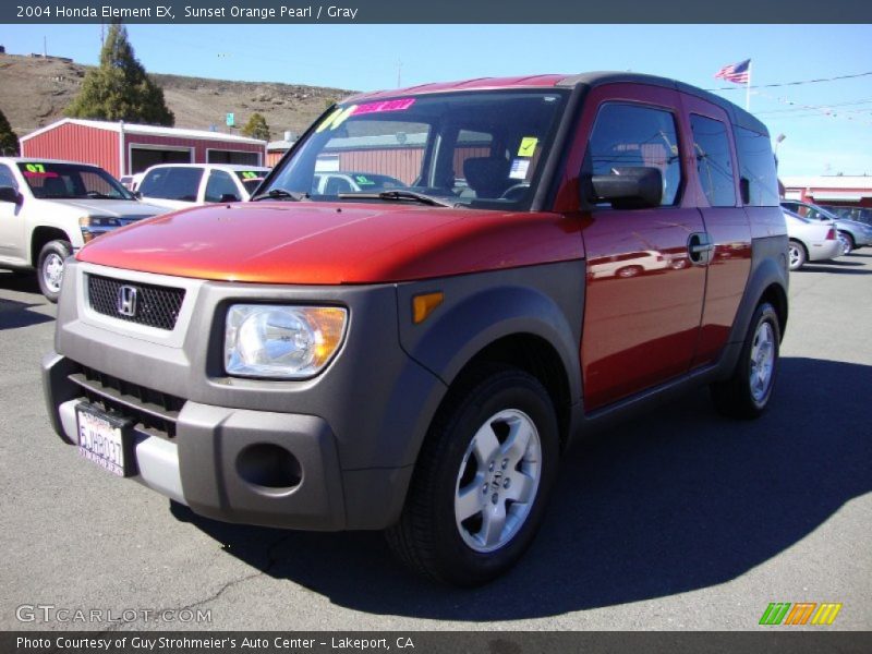 Sunset Orange Pearl / Gray 2004 Honda Element EX