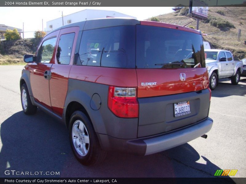 Sunset Orange Pearl / Gray 2004 Honda Element EX