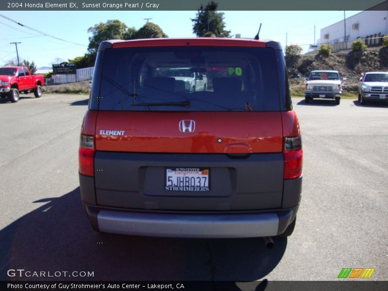 Sunset Orange Pearl / Gray 2004 Honda Element EX