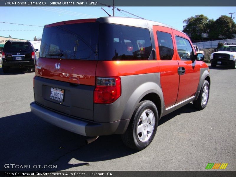 Sunset Orange Pearl / Gray 2004 Honda Element EX