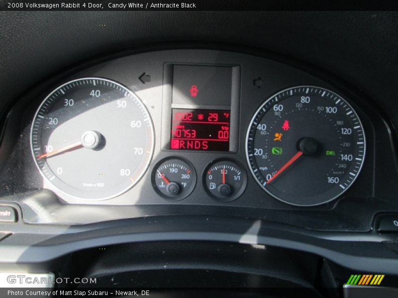 Candy White / Anthracite Black 2008 Volkswagen Rabbit 4 Door