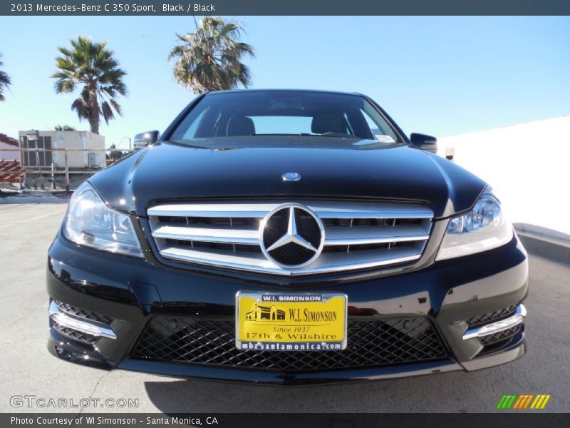 Black / Black 2013 Mercedes-Benz C 350 Sport