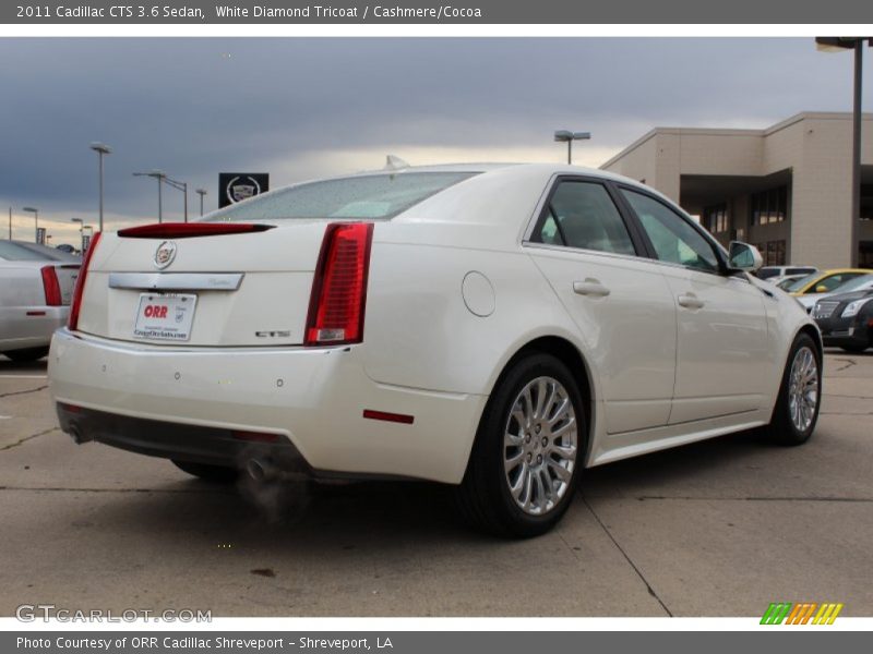 White Diamond Tricoat / Cashmere/Cocoa 2011 Cadillac CTS 3.6 Sedan