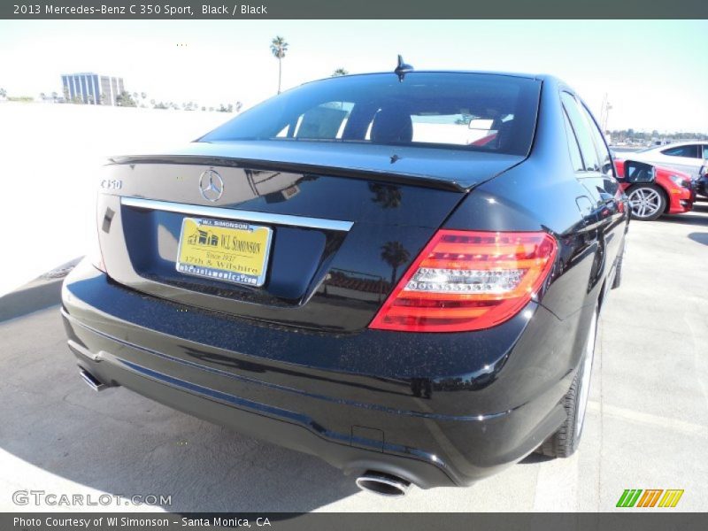 Black / Black 2013 Mercedes-Benz C 350 Sport