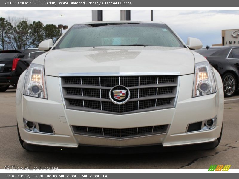 White Diamond Tricoat / Cashmere/Cocoa 2011 Cadillac CTS 3.6 Sedan