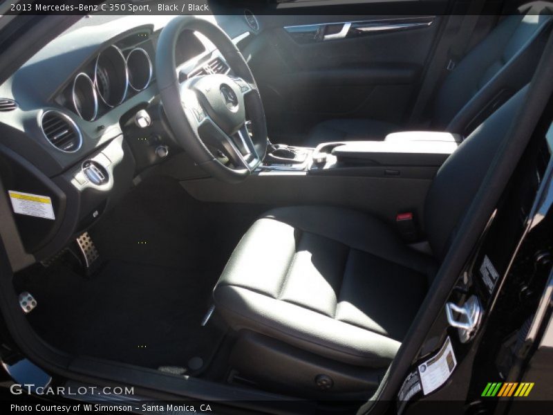 Black / Black 2013 Mercedes-Benz C 350 Sport