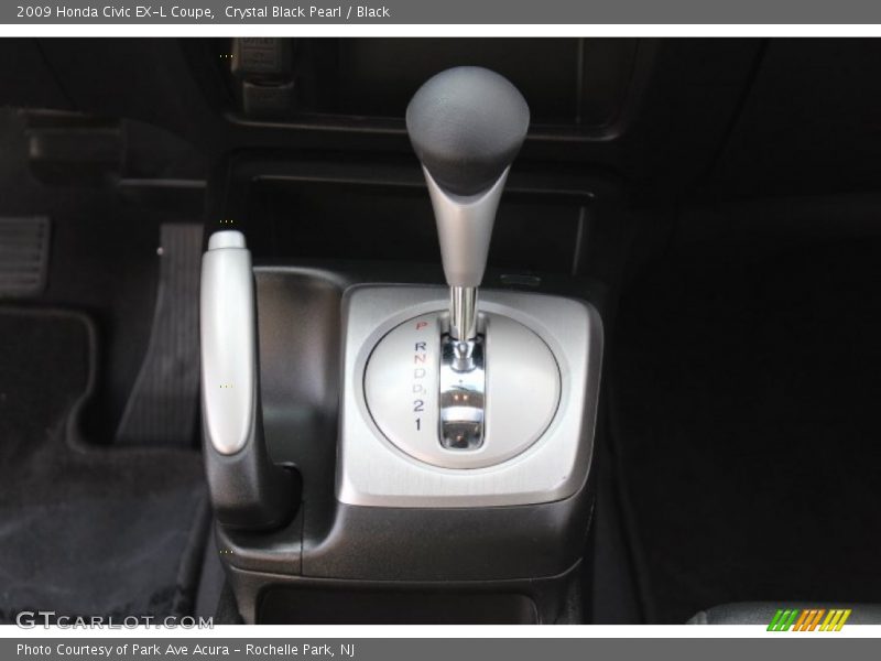 Crystal Black Pearl / Black 2009 Honda Civic EX-L Coupe
