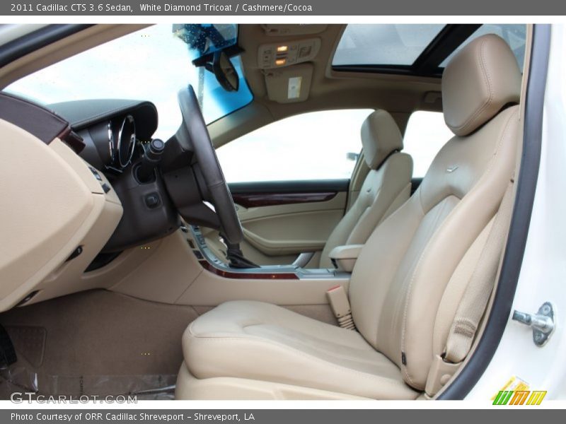 White Diamond Tricoat / Cashmere/Cocoa 2011 Cadillac CTS 3.6 Sedan