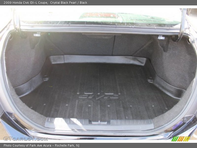 Crystal Black Pearl / Black 2009 Honda Civic EX-L Coupe
