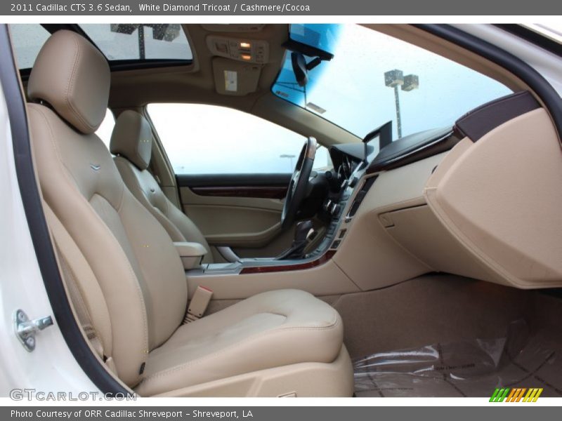 White Diamond Tricoat / Cashmere/Cocoa 2011 Cadillac CTS 3.6 Sedan