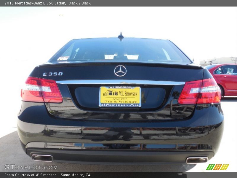 Black / Black 2013 Mercedes-Benz E 350 Sedan