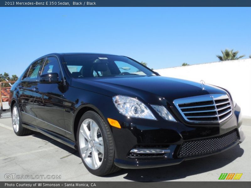 Black / Black 2013 Mercedes-Benz E 350 Sedan