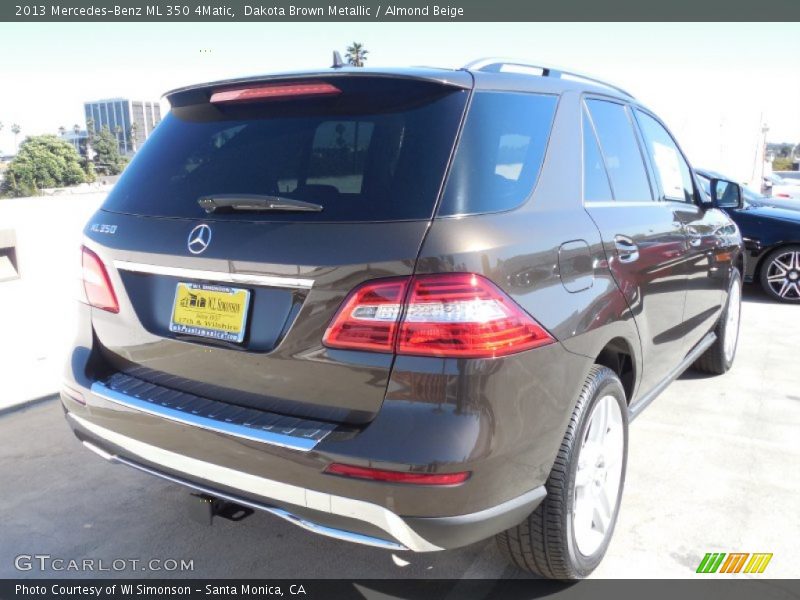 Dakota Brown Metallic / Almond Beige 2013 Mercedes-Benz ML 350 4Matic