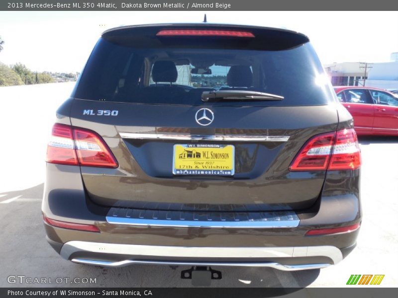 Dakota Brown Metallic / Almond Beige 2013 Mercedes-Benz ML 350 4Matic