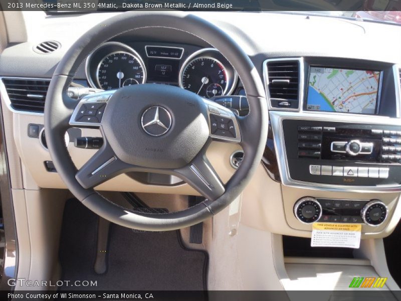 Dakota Brown Metallic / Almond Beige 2013 Mercedes-Benz ML 350 4Matic