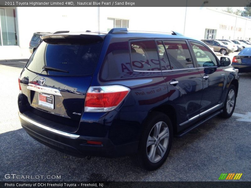 Nautical Blue Pearl / Sand Beige 2011 Toyota Highlander Limited 4WD