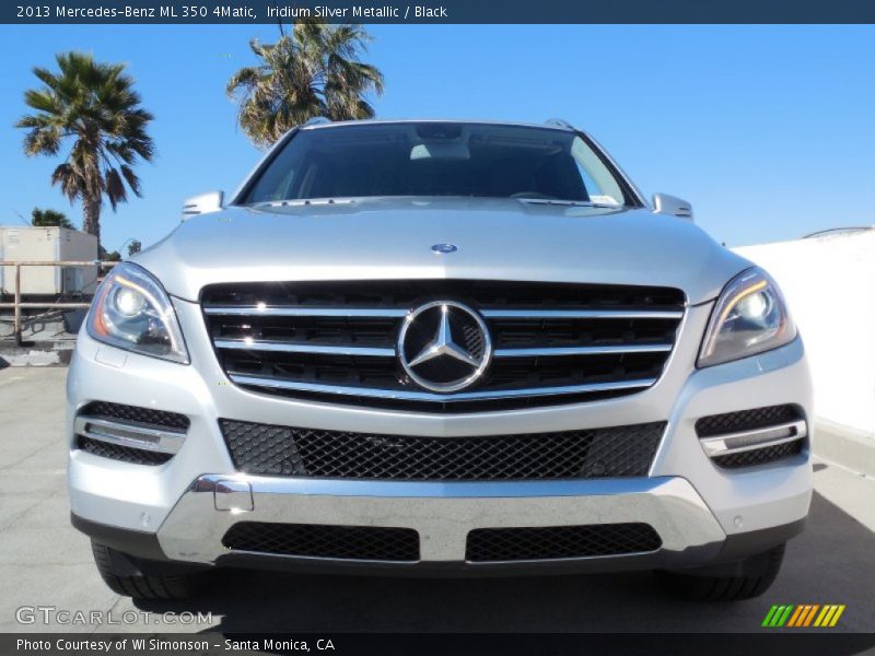 Iridium Silver Metallic / Black 2013 Mercedes-Benz ML 350 4Matic