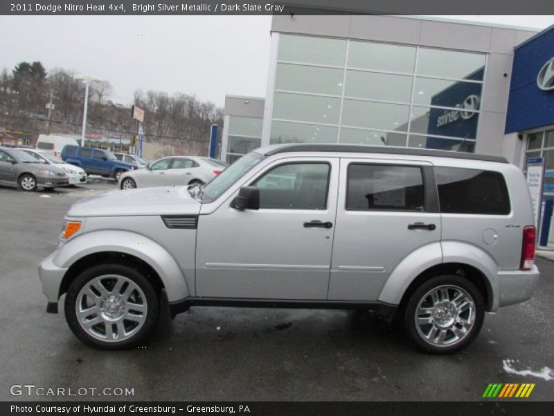 Bright Silver Metallic / Dark Slate Gray 2011 Dodge Nitro Heat 4x4