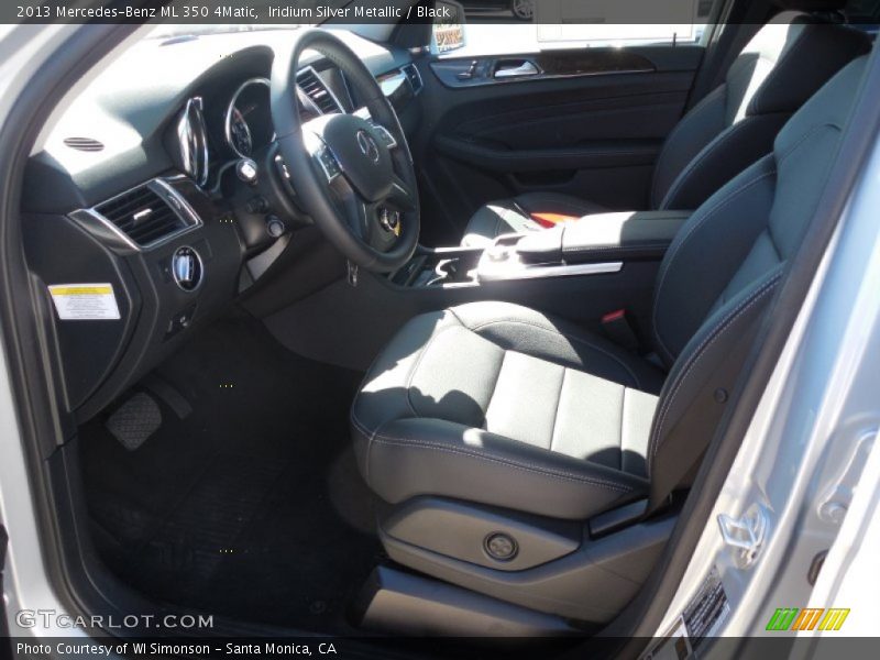Iridium Silver Metallic / Black 2013 Mercedes-Benz ML 350 4Matic