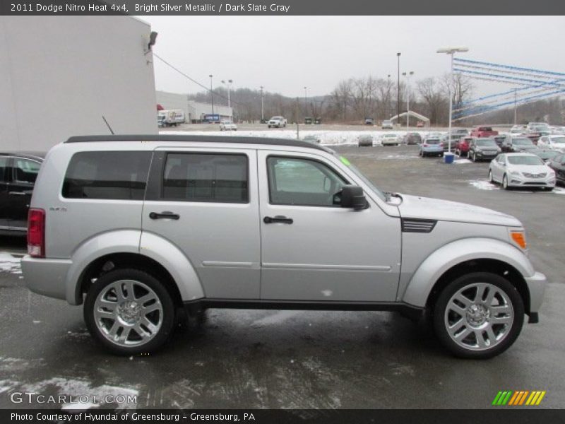 Bright Silver Metallic / Dark Slate Gray 2011 Dodge Nitro Heat 4x4
