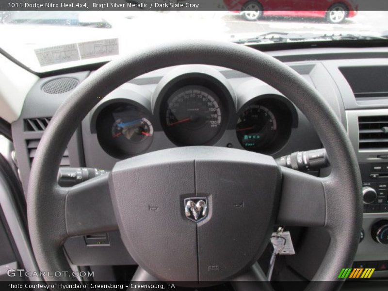 Bright Silver Metallic / Dark Slate Gray 2011 Dodge Nitro Heat 4x4