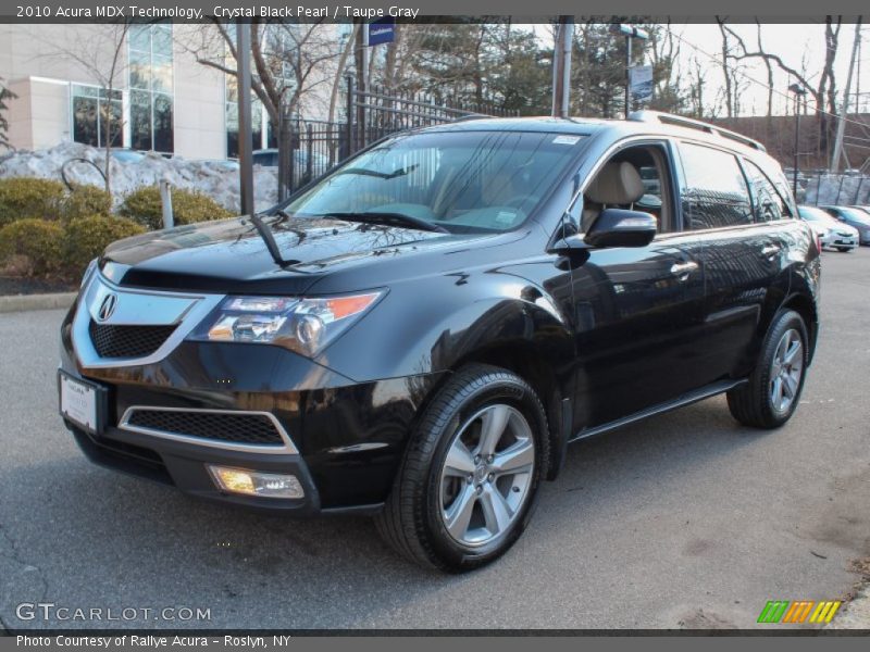 Crystal Black Pearl / Taupe Gray 2010 Acura MDX Technology