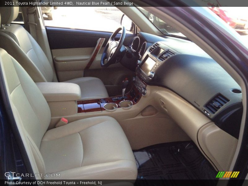 Nautical Blue Pearl / Sand Beige 2011 Toyota Highlander Limited 4WD