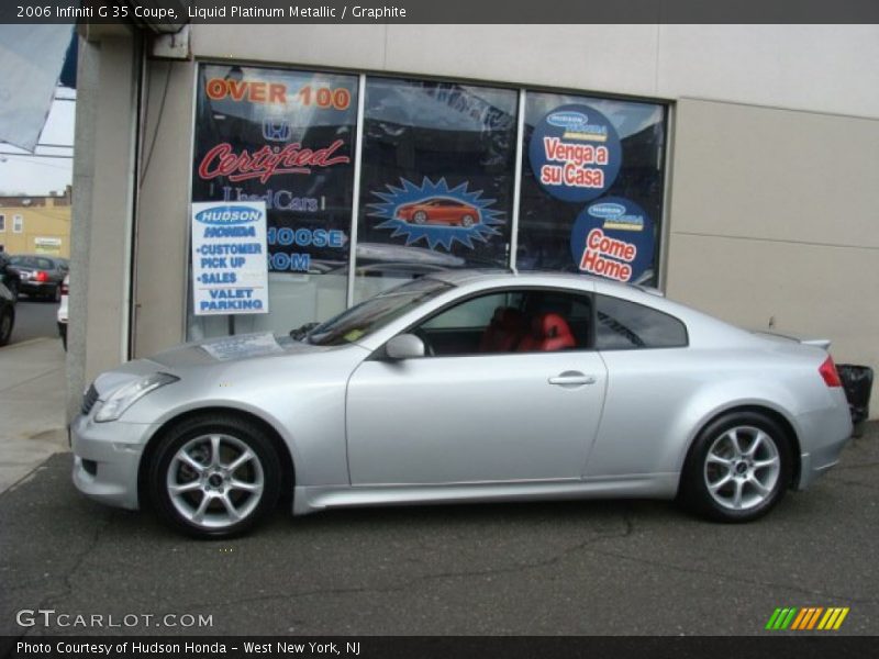 Liquid Platinum Metallic / Graphite 2006 Infiniti G 35 Coupe