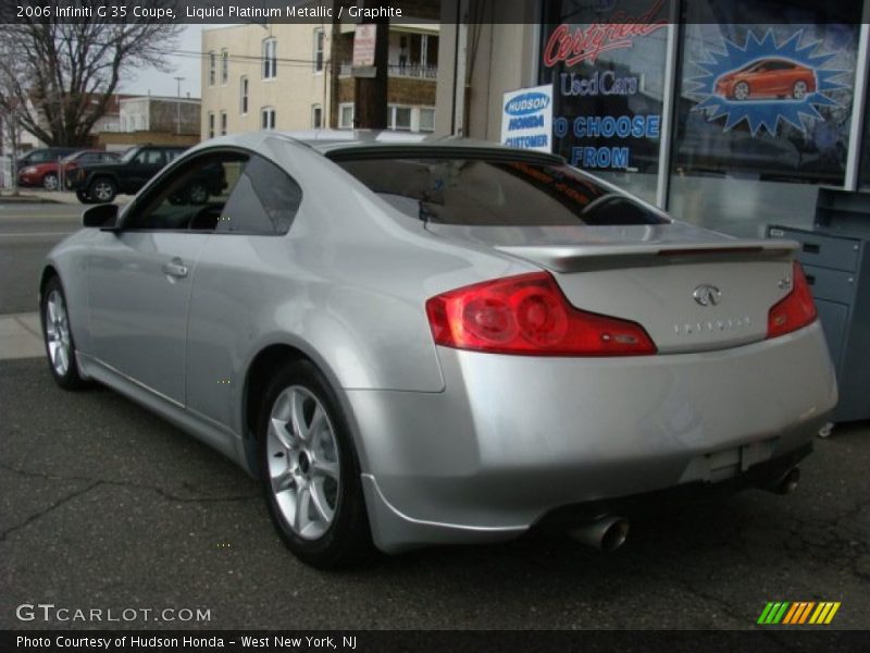 Liquid Platinum Metallic / Graphite 2006 Infiniti G 35 Coupe