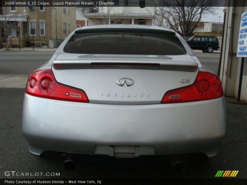 Liquid Platinum Metallic / Graphite 2006 Infiniti G 35 Coupe