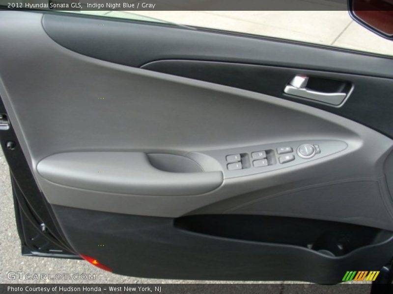 Indigo Night Blue / Gray 2012 Hyundai Sonata GLS