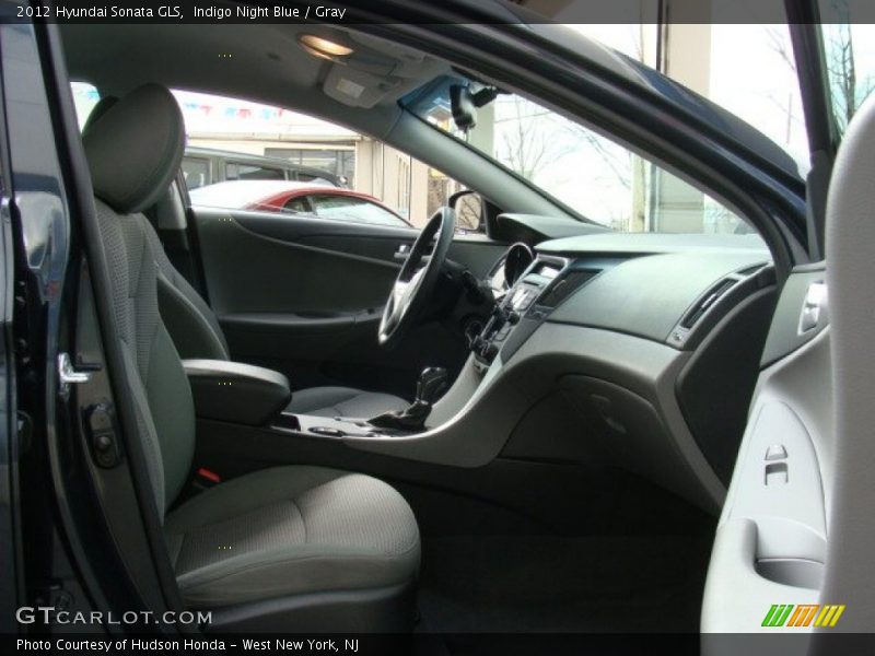 Indigo Night Blue / Gray 2012 Hyundai Sonata GLS