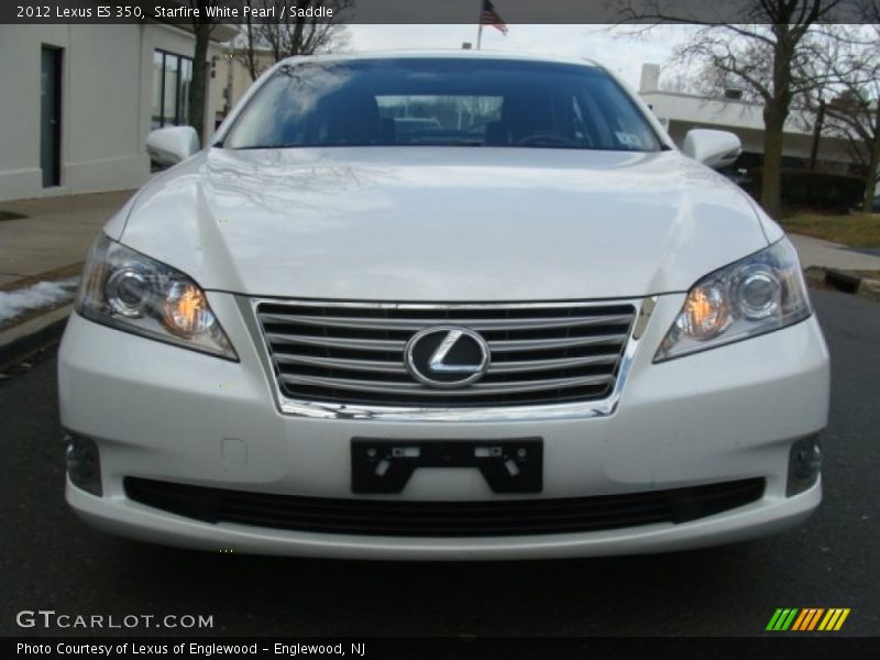 Starfire White Pearl / Saddle 2012 Lexus ES 350