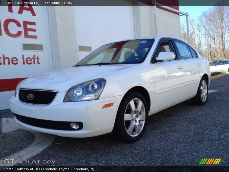 Clear White / Gray 2007 Kia Optima LX