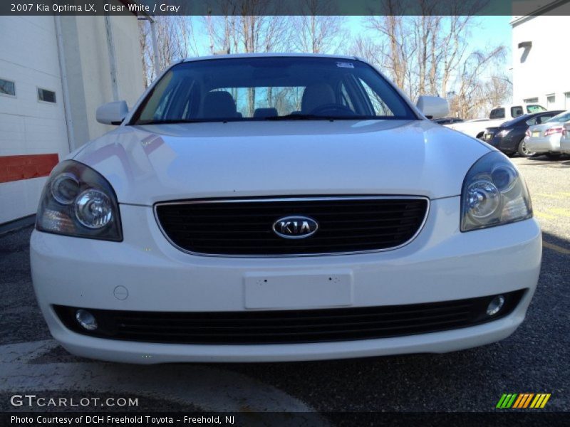 Clear White / Gray 2007 Kia Optima LX