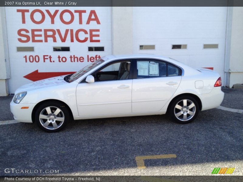 Clear White / Gray 2007 Kia Optima LX