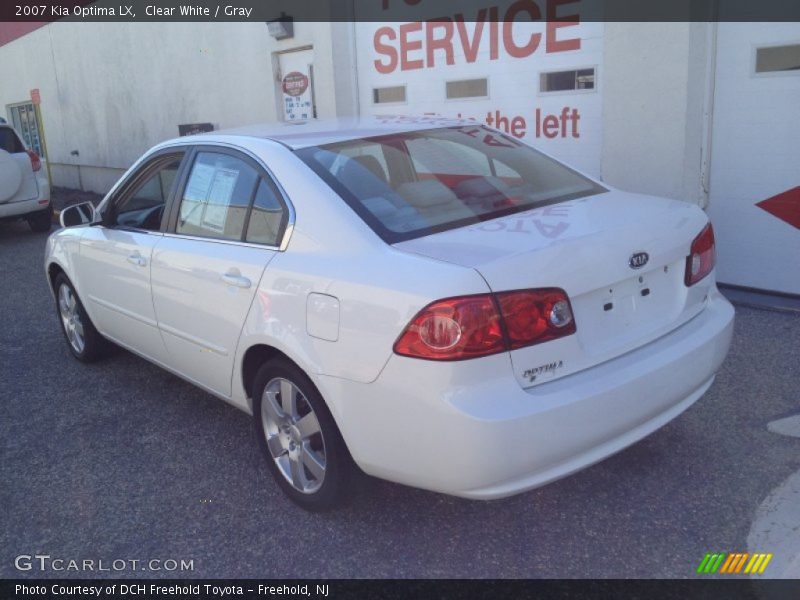 Clear White / Gray 2007 Kia Optima LX