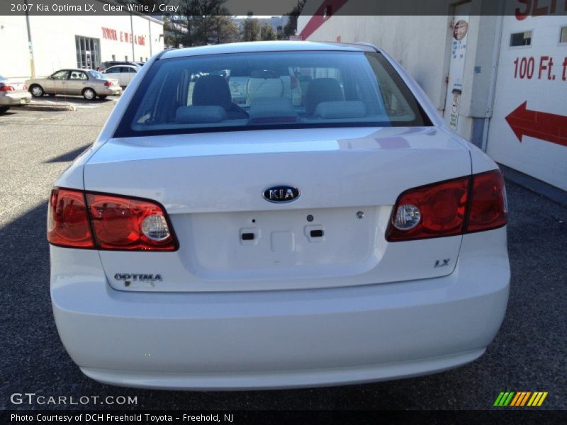 Clear White / Gray 2007 Kia Optima LX