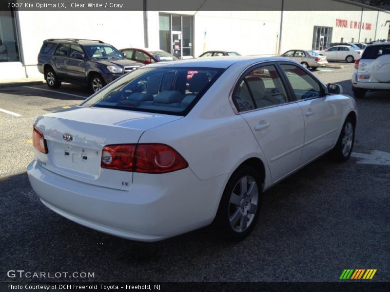 Clear White / Gray 2007 Kia Optima LX
