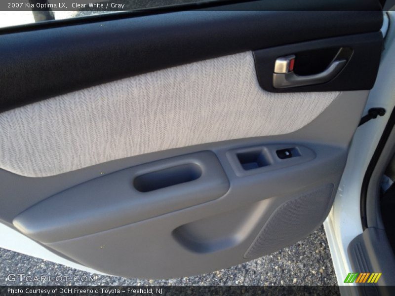 Clear White / Gray 2007 Kia Optima LX