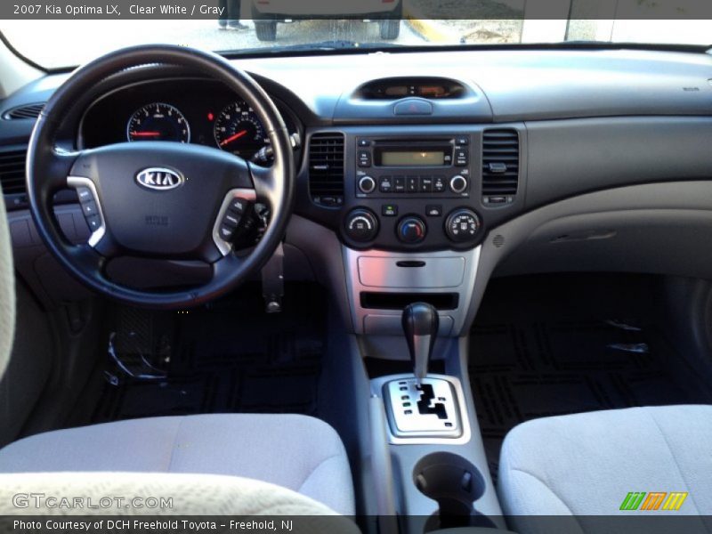 Clear White / Gray 2007 Kia Optima LX