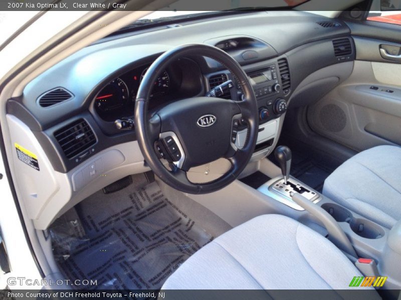 Clear White / Gray 2007 Kia Optima LX