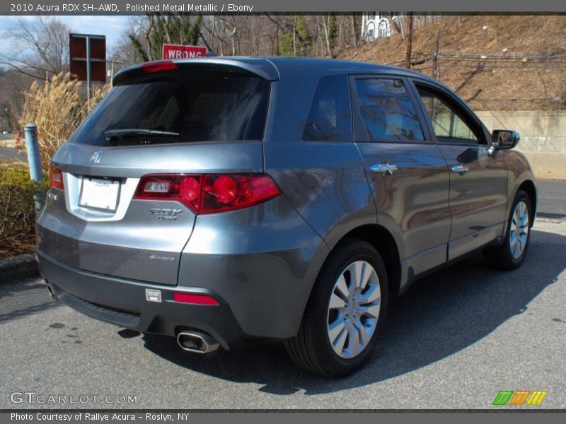 Polished Metal Metallic / Ebony 2010 Acura RDX SH-AWD
