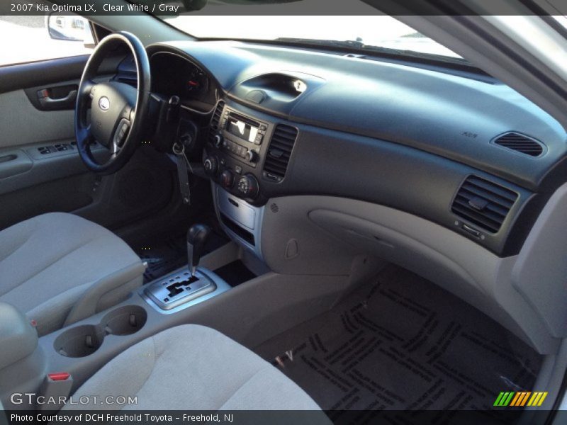 Clear White / Gray 2007 Kia Optima LX